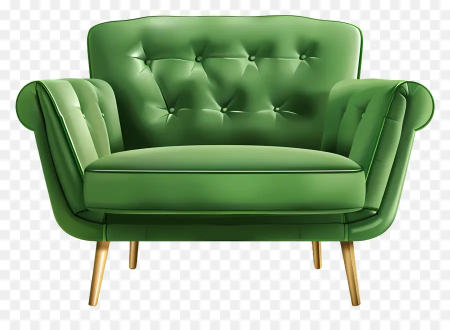 Sofa Hijau，Lengan Kulit Hijau PNG