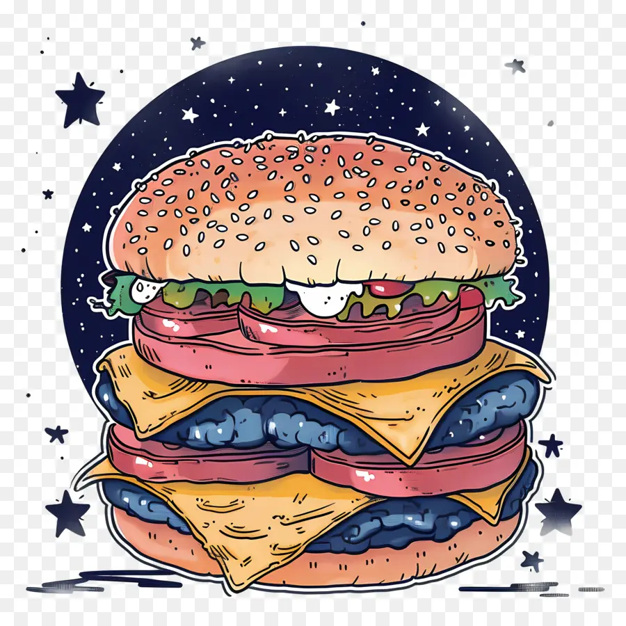 Hamburger，Hamburger Raksasa PNG