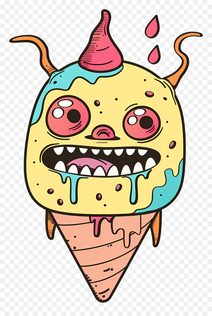 Monster Es Krim，Kartun PNG