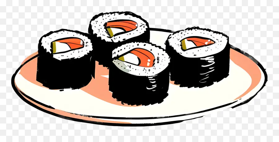 Sushi，Salmon Sushi PNG