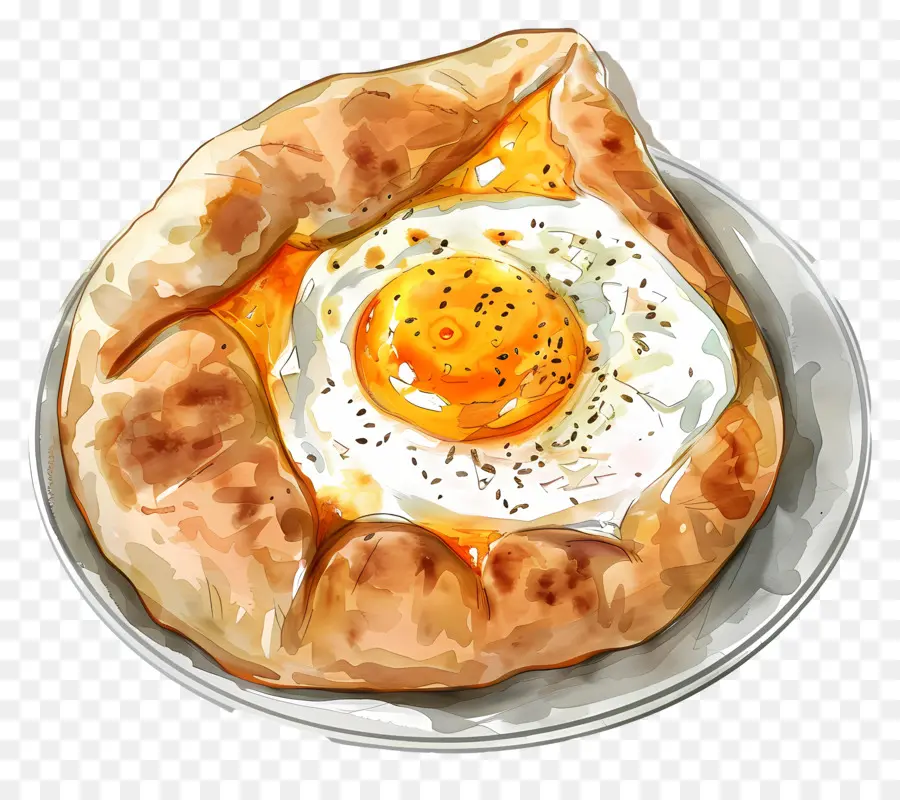 Acharuli Khachapuri，Pastry Telur PNG