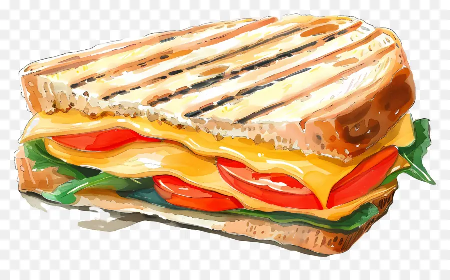 Panini Keju，Sandwich PNG