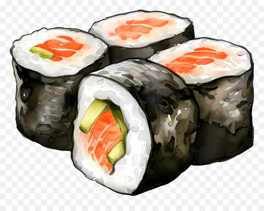 Maki Sushi Roll，Sushi PNG