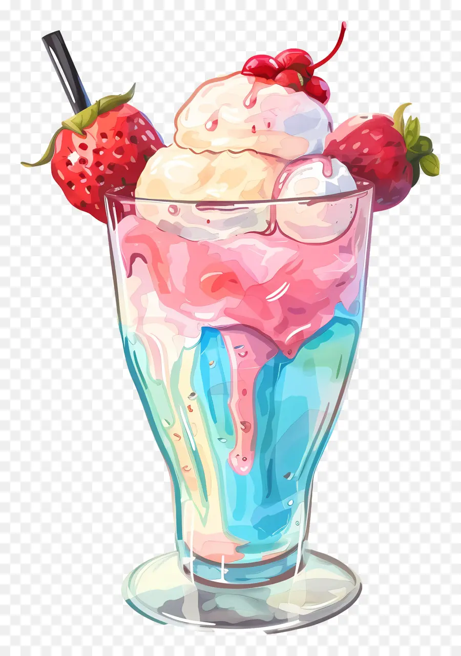 Es Krim Float，Milkshake PNG