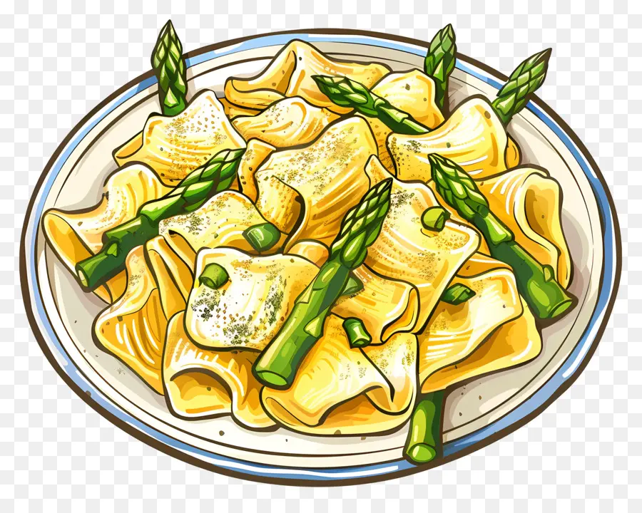 Pasta Asparagus，Pasta PNG