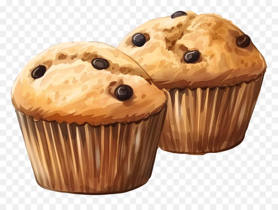 Muffin，Muffin Chocolate Chip PNG