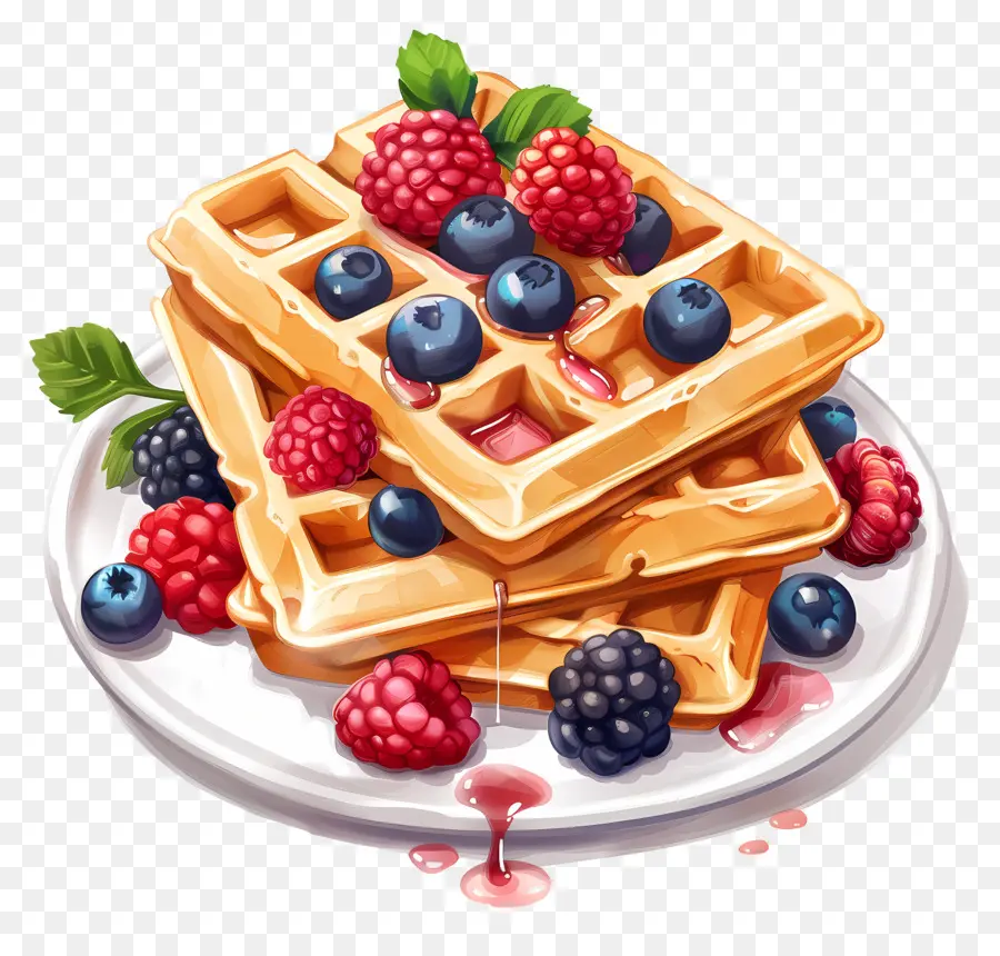 Wafel，Blueberry PNG