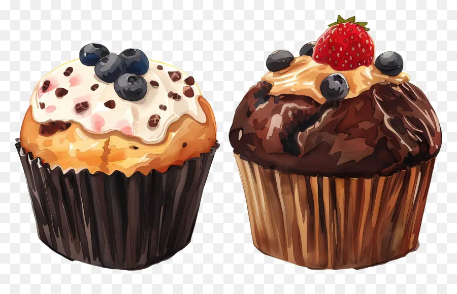 Muffin，Cupcakes PNG