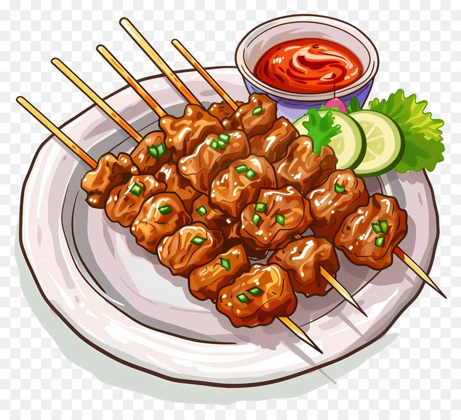 Sate，Tusuk Sate PNG