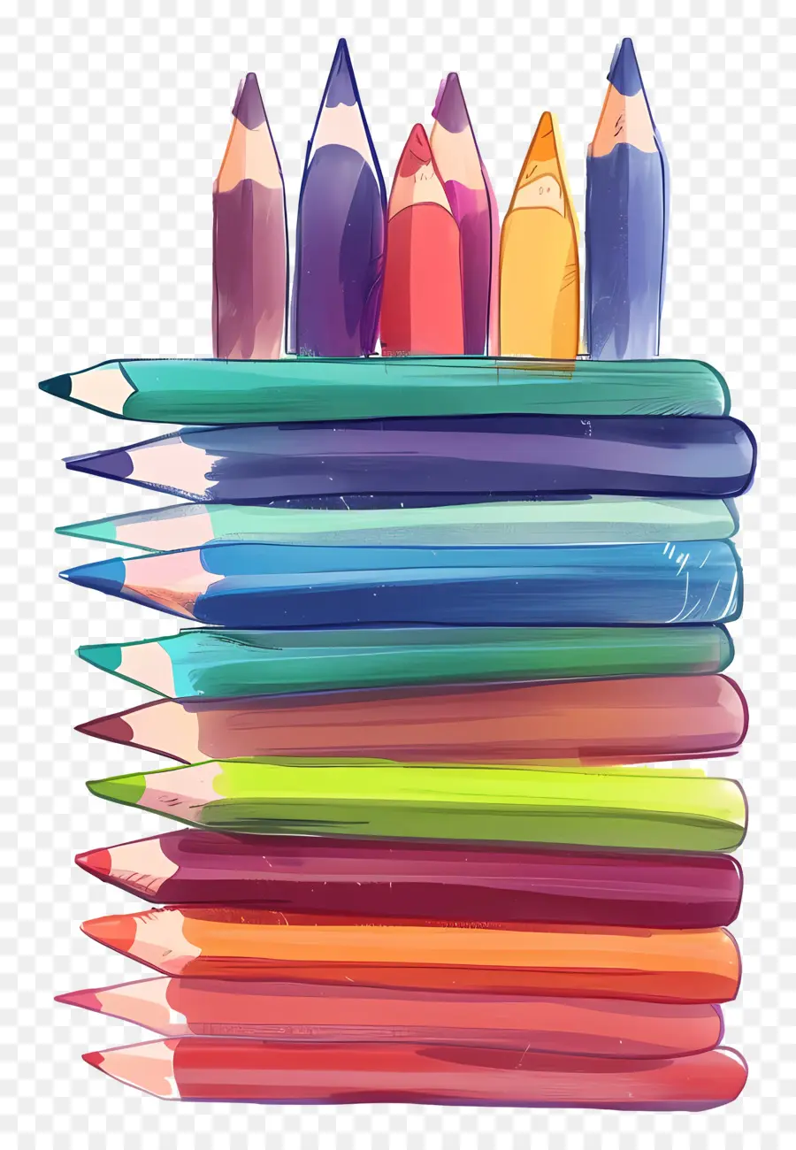 Pensil Warna，Pensil PNG