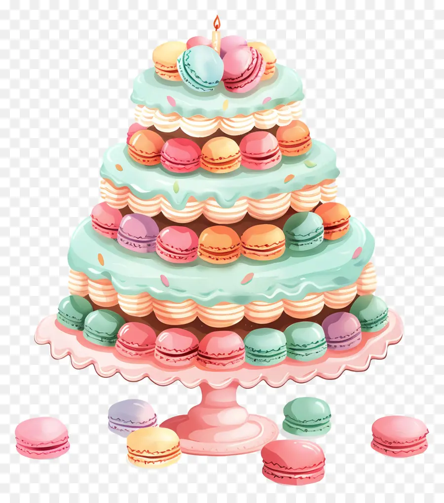 Kue Macaron Paradise，Kue Pengantin PNG