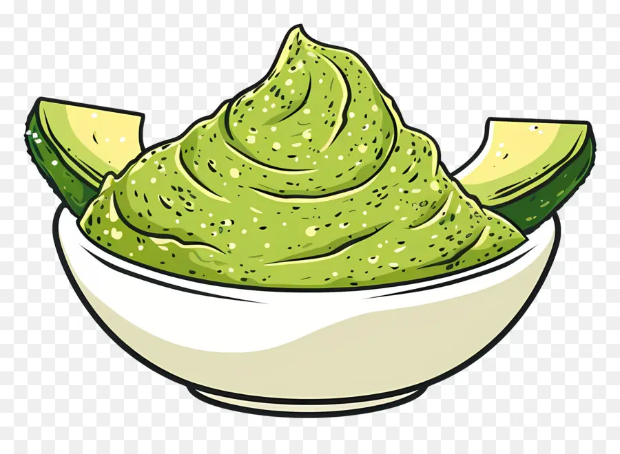 Guacamole，Saus Alpukat PNG