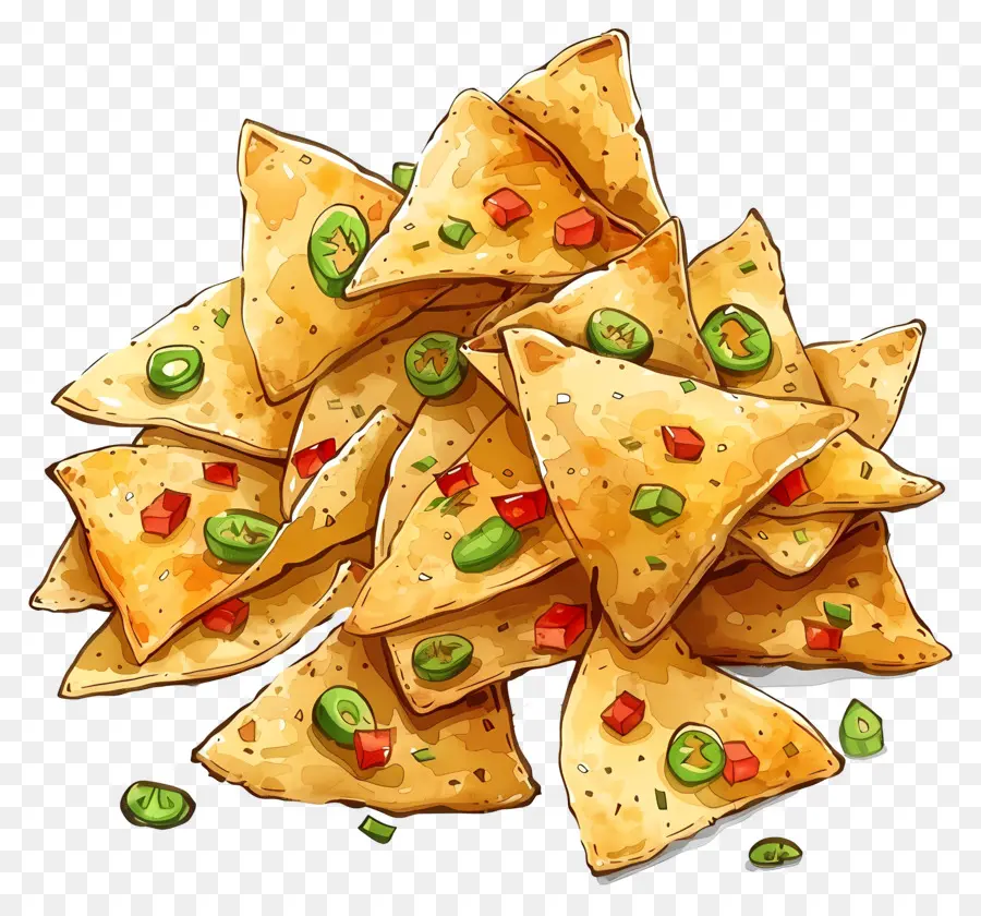 Nachos，Tortilla Chips PNG