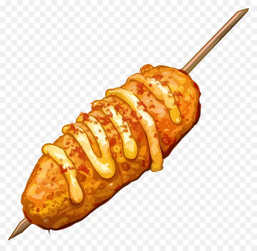 Corndog，Makanan Di Atas Tongkat PNG