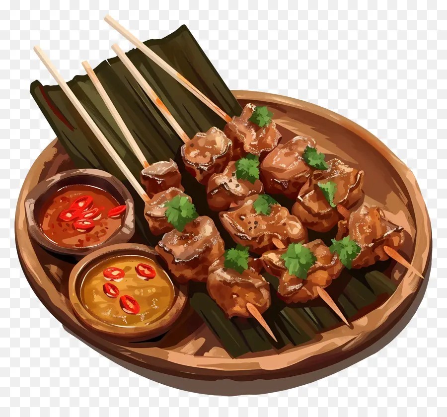 Sate，Kabobs Ayam PNG