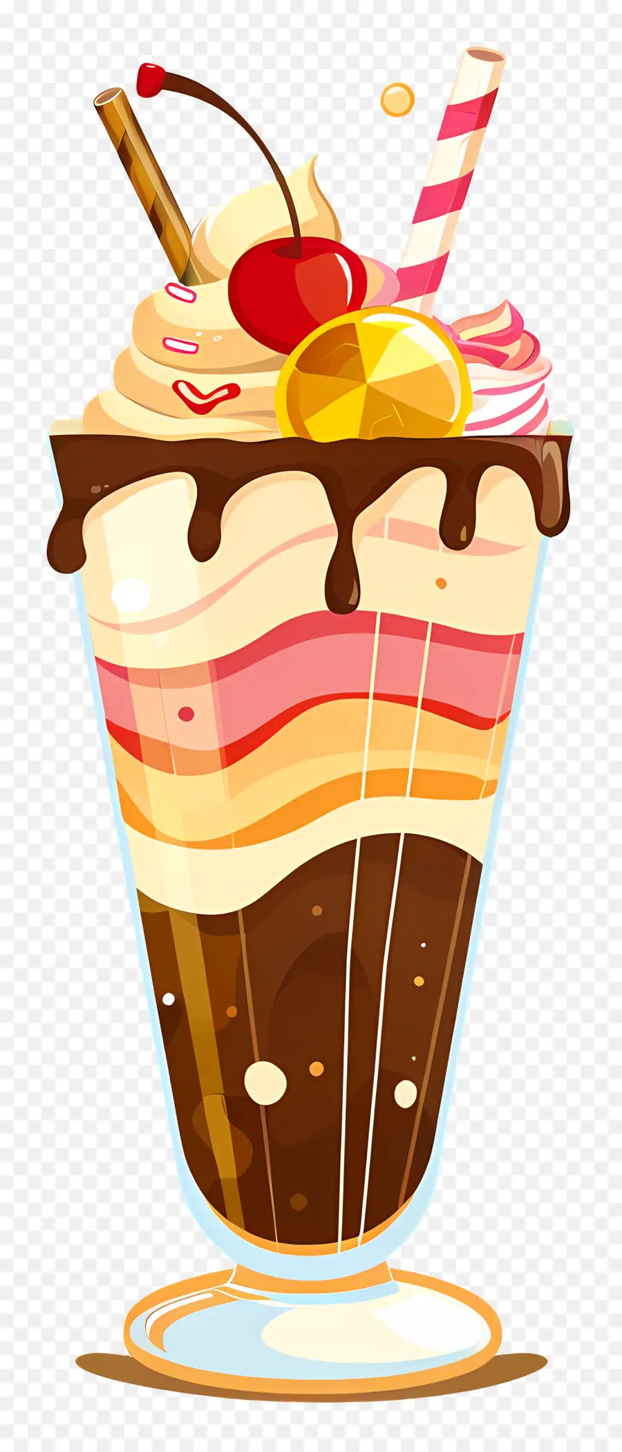 Es Krim Float，Es Krim Sundae PNG