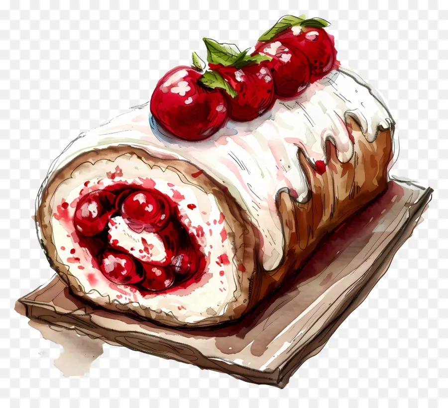 Swiss Roll，Roll Kue PNG