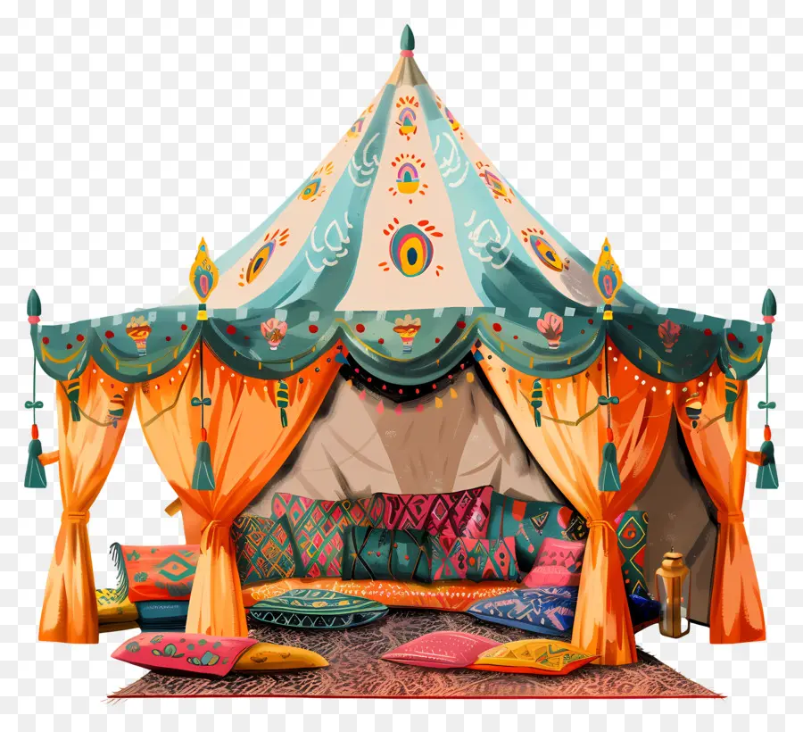 Tenda Bazaar India，Tenda Berwarna  Warni PNG