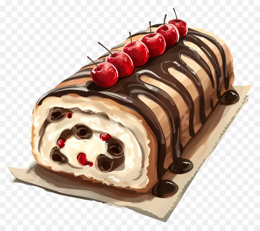 Swiss Roll，Chocolate Chip Cookie PNG