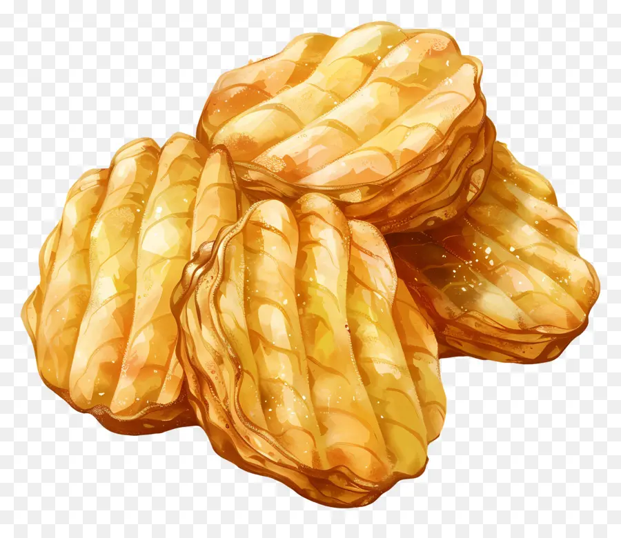 Kentang Kentang，Wafel PNG