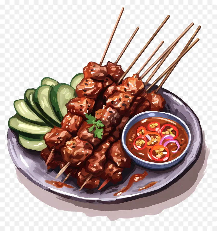 Sate，Daging Panggang PNG