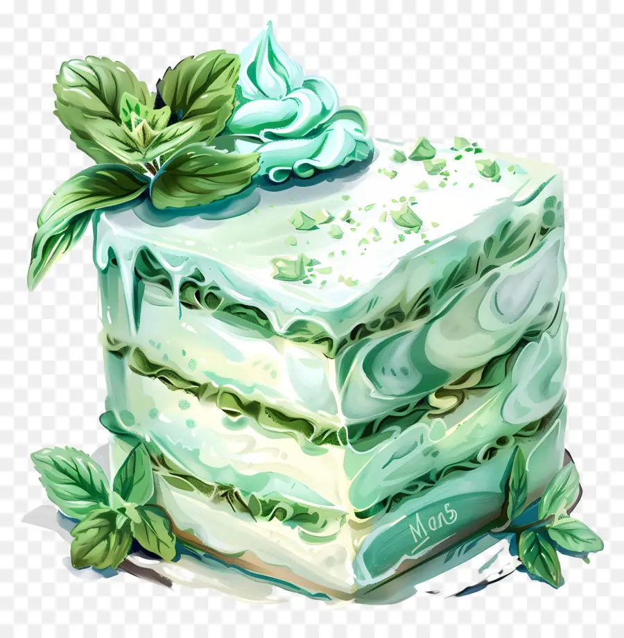 Kue Segar Minty，Kue Mint PNG