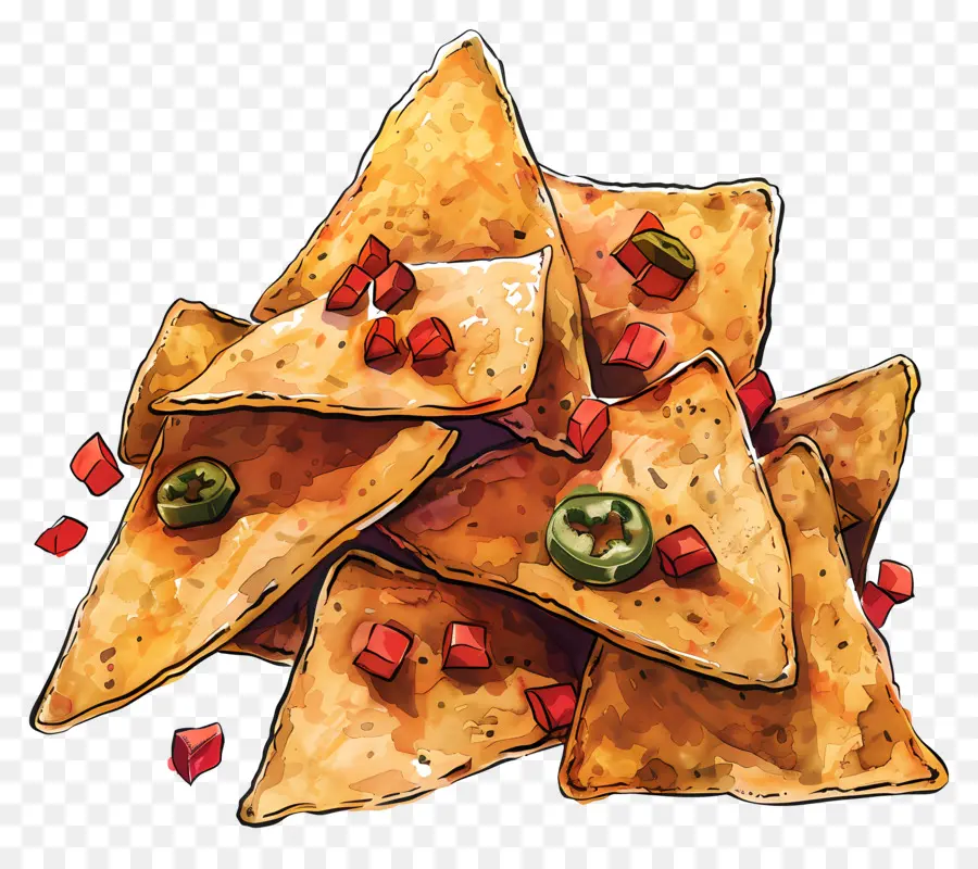 Nachos，Tortilla Chips PNG