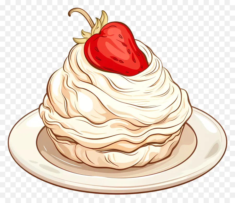 Pavlova，Strawberry Shortcake PNG