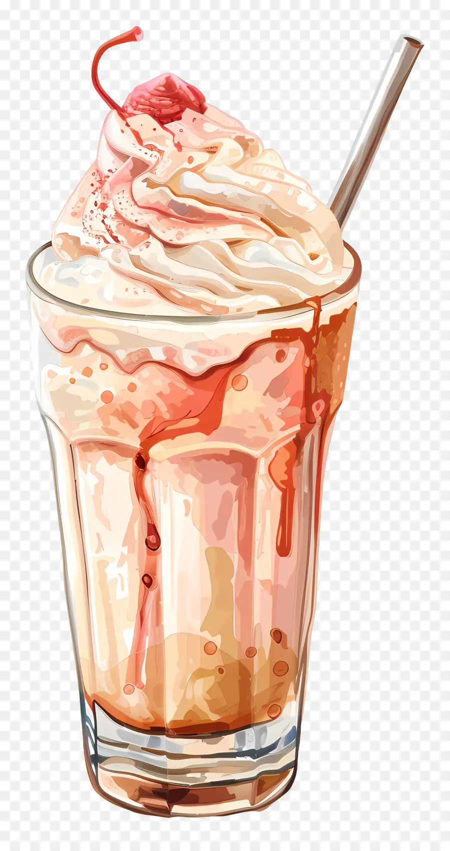 Es Krim Float，Milkshake PNG