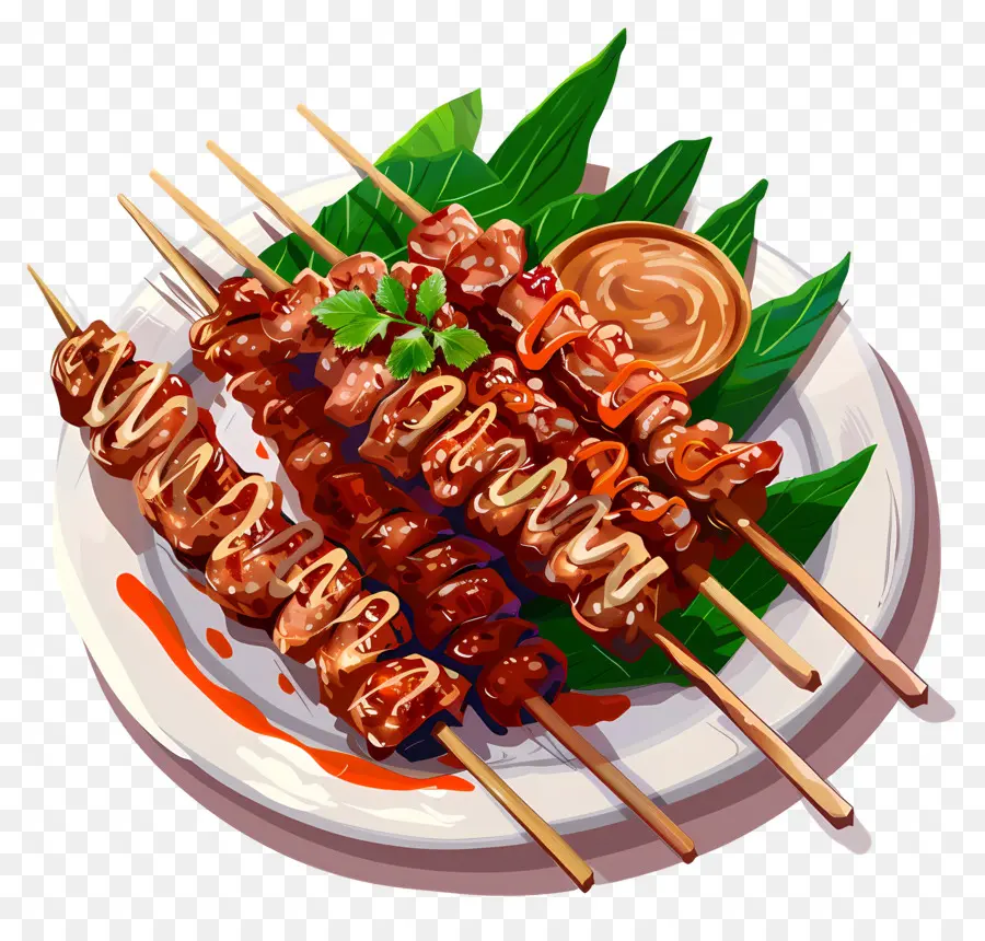 Sate，Tusuk Sate Ayam Panggang PNG