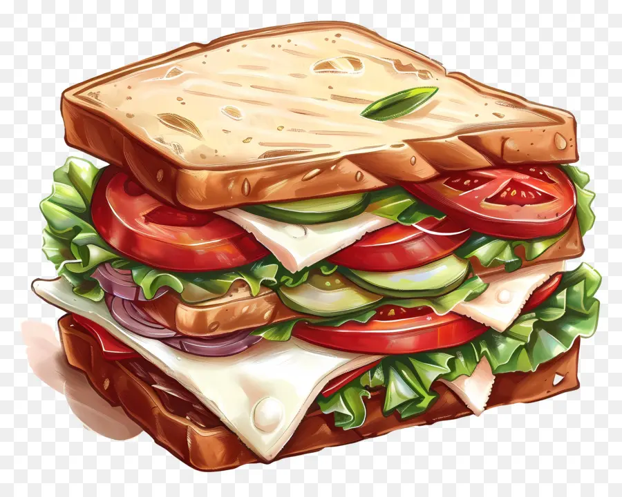 Sandwich，Daging PNG