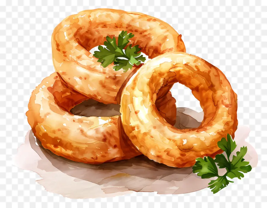 Onion Ring，Goreng Bawang Cincin PNG