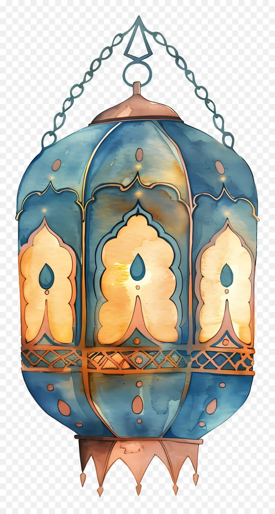 Lentera Islam，Warna Warni Lampion PNG