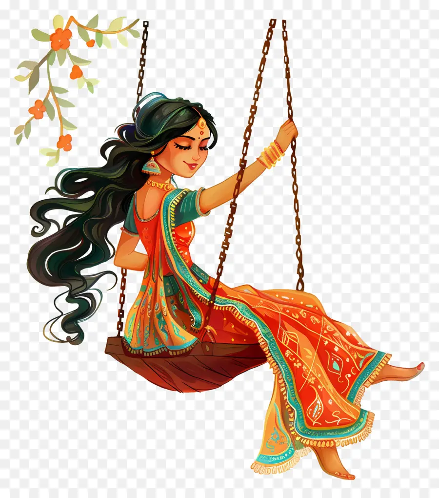 Wanita India Di Swing，Wanita PNG