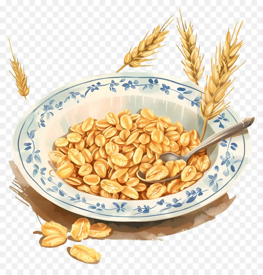 Piring Sereal，Oatmeal PNG