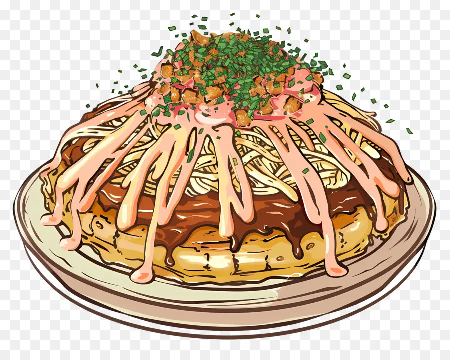 Okonomiyaki，Fotografi Makanan PNG