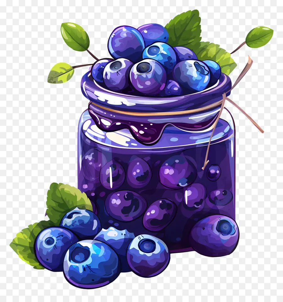 Selai Blueberry，Blueberry PNG