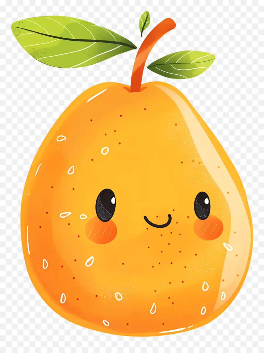 Lucu Mango，Kartun Peach PNG