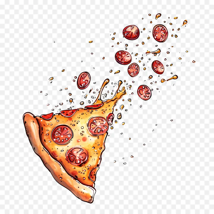 Pizza Terbang，Pizza PNG