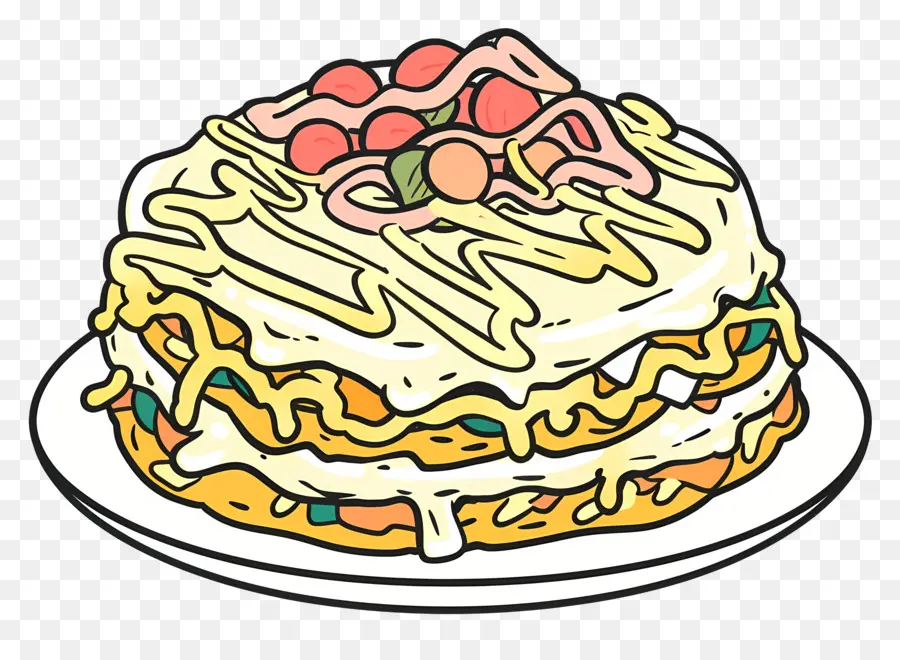 Okonomiyaki，Kue PNG