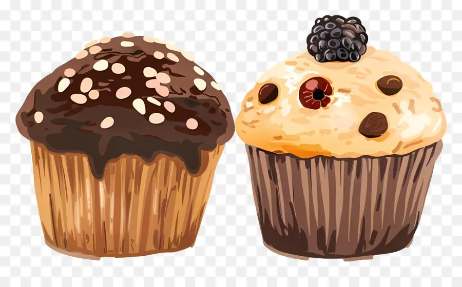 Muffin，Cupcakes Cokelat PNG