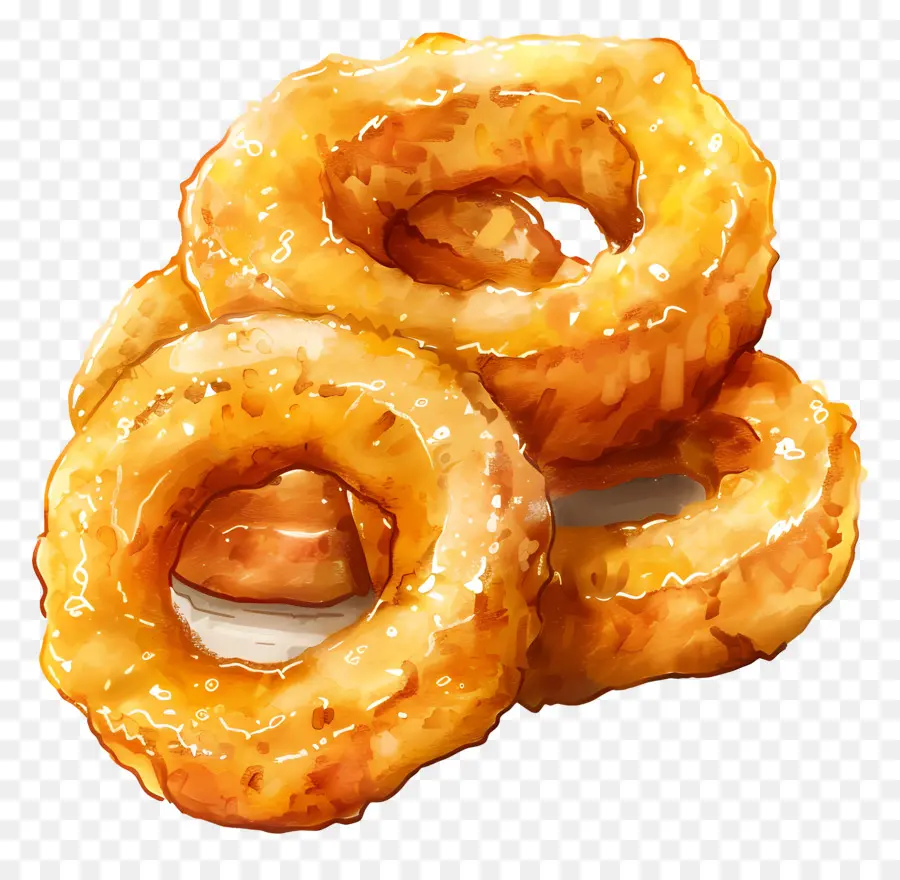 Onion Ring，Goreng Bawang Cincin PNG