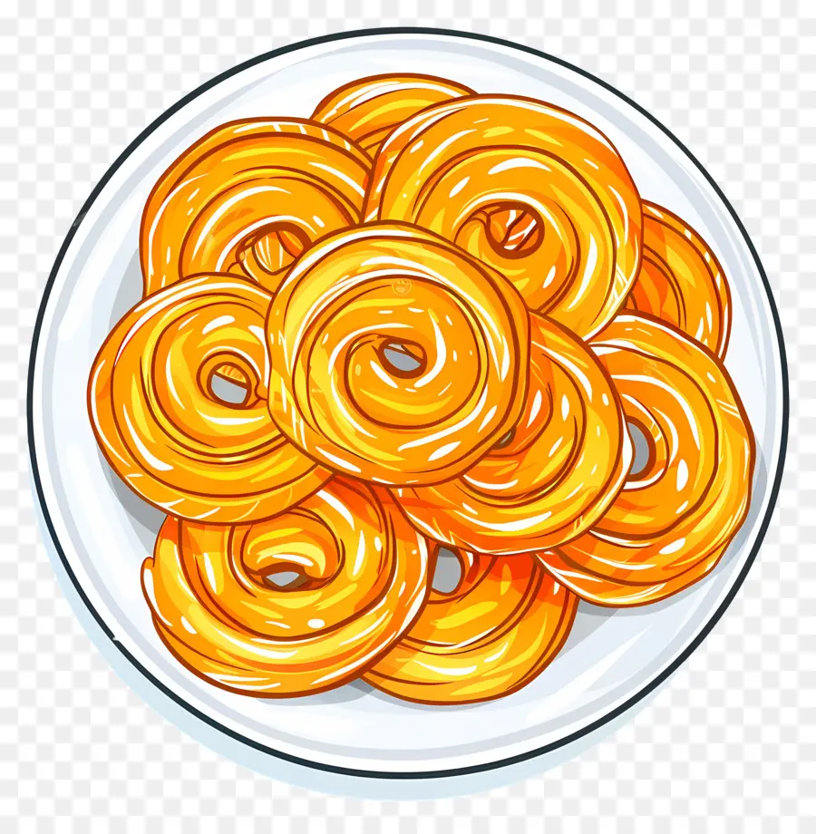 Jalebi，Donat Goreng PNG