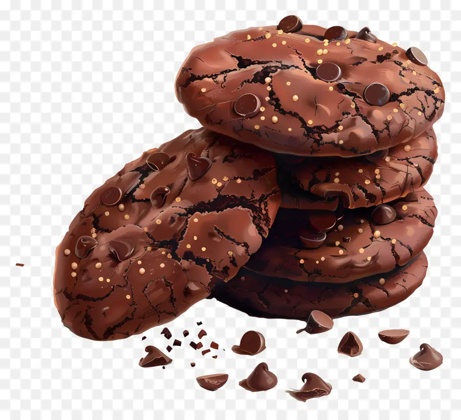 Cookies Coklat，Chocolate Chip Cookie PNG