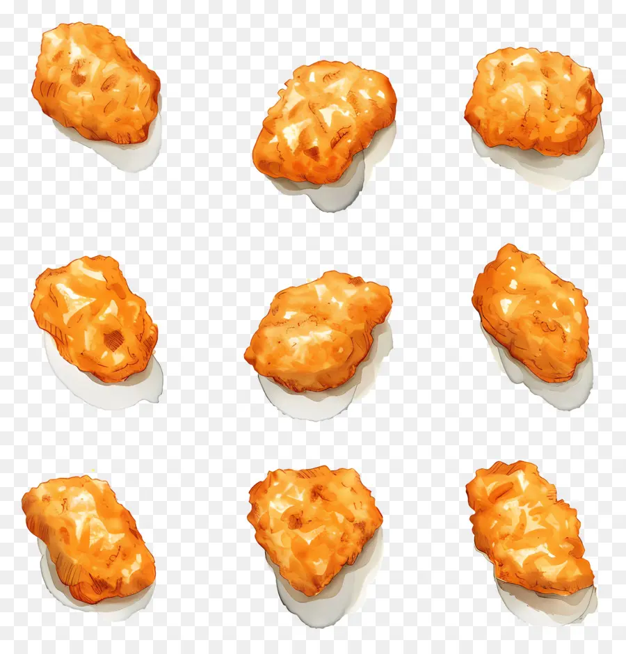 Nugget，Mini Burger Keju PNG