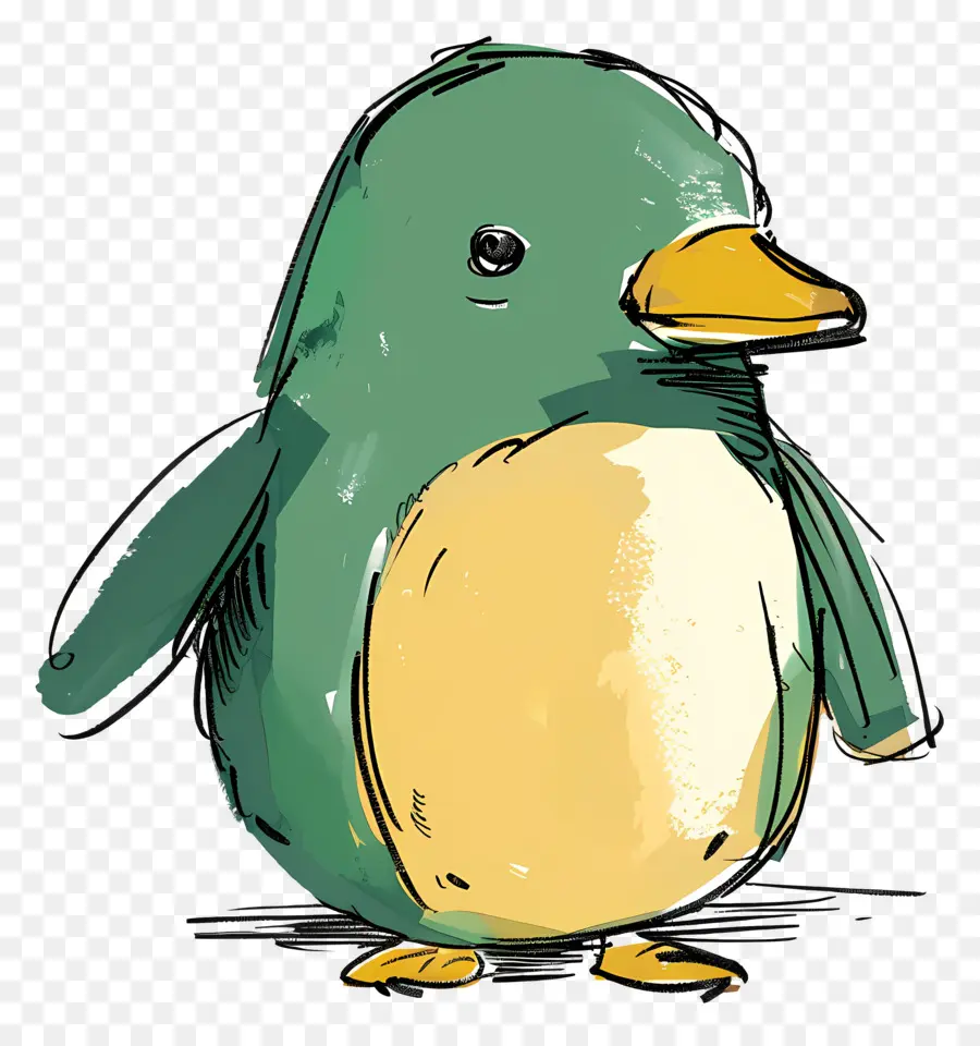 Kartun Penguin，Penguin Ilustrasi PNG