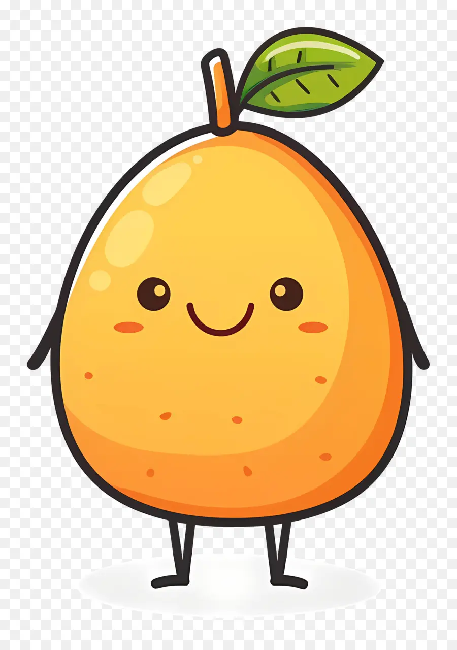 Lucu Mango，Kartun Orange PNG