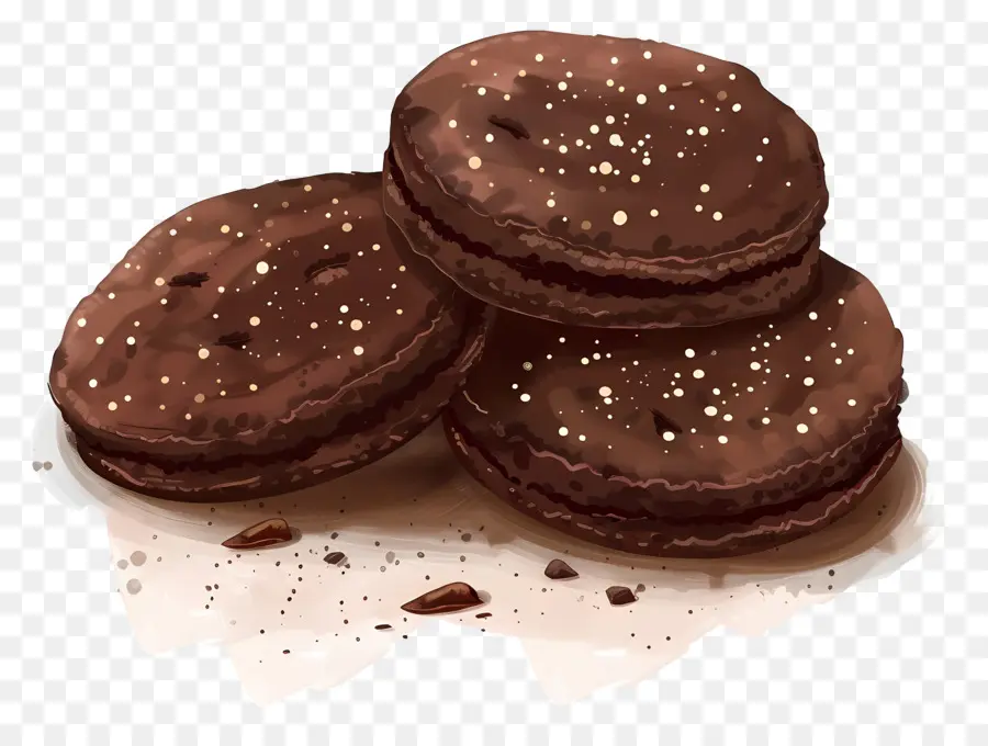 Cookies Coklat，Chocolate Chip Cookie PNG