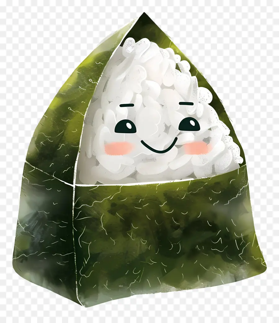 Cute Onigiri，Karakter Tersenyum PNG