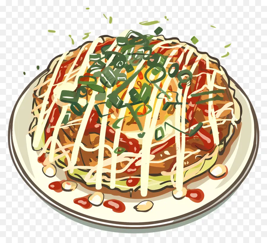 Okonomiyaki，Pizza PNG